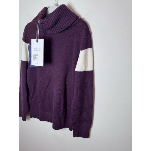 PERFECT MOMENT Kids Burgundy 'Ski' Merino Wool Turtleneck Sz 6 NWT $196 - Picture 13 of 14